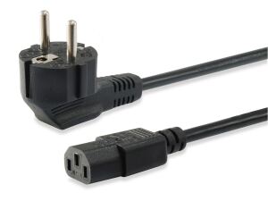 Equip Hochwertiges Netzkabel, C13 auf Schuko, 3,0m
