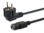 Equip Hochwertiges Netzkabel, C13 auf Schuko, 3,0m