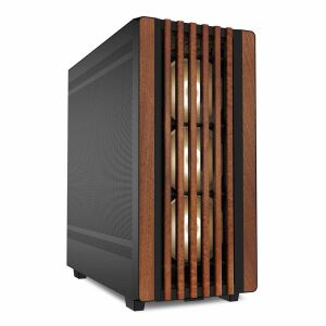Sharkoon REBEL C70M RGB Full Tower Schwarz, Holz