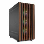 Sharkoon REBEL C70M RGB Full Tower Schwarz, Holz
