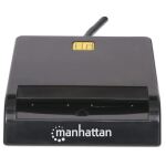 Manhattan USB 2.0 Smartcard-Lesegerät, USB-A-Stecker, Chipkartenleser, extern