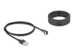 DELOCK Wireless Charger 15 W für Tischeinbau schwarz