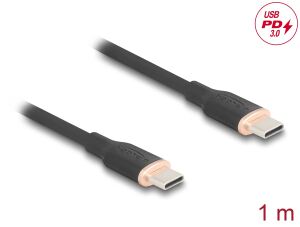 DELOCK USB 2.0 Kabel USB Typ-C St > St PD 3.0 60W 1m schwarz