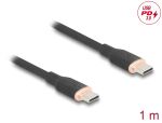 DELOCK USB 2.0 Kabel USB Typ-C St > St PD 3.0 60W 1m schwarz