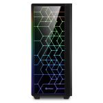 Sharkoon RGB LIT 100 Midi Tower Schwarz