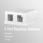 EFB Keystone Anschlussbox, 2Port, Aufputz,