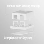EFB Keystone Anschlussbox, 2Port, Aufputz,