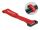 DELOCK Klett-Kabelbinder m. Schlaufe L150 x B20mm rot 5Stk.