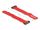 DELOCK Klett-Kabelbinder m. Schlaufe L150 x B20mm rot 5Stk.
