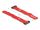 DeLOCK Klett-Kabelbinder mit Schlaufe und Befestigungsöse L 150 x B 20 mm rot 5 Stück