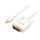 LogiLink CV0137 Videokabel-Adapter 1,8 m Mini DisplayPort DVI Weiß