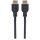 Manhattan High Speed HDMI-Kabel mit Ethernet-Kanal, CL3-zertifiziert für Wandinstallationen, HEC, ARC, 3D, 4K@60Hz, CL3, HDMI-Stecker auf HDMI-Stecker, geschirmt, schwarz, 1 m