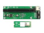DELOCK Riser Karte M.2 Key B+M > PCI Express x16 30cm USB