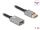 DeLOCK DisplayPort Verlängerungskabel 8K 60 Hz 1 m grau Metall ohne Einrastfunktion