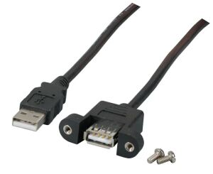 EFB Elektronik K5291SW.0,5V2 USB Kabel USB 2.0 0,5 m USB A 0,48 Gbit/s Schwarz