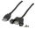 EFB Elektronik K5291SW.0,5V2 USB Kabel USB 2.0 0,5 m USB A 0,48 Gbit/s Schwarz