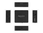 DeLOCK S/PDIF TOSLINK Switch 3 In 1 Out mit IR-Fernbedienung und USB Stromversorgung
