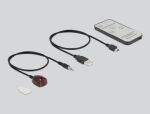 DeLOCK S/PDIF TOSLINK Switch 3 In 1 Out mit IR-Fernbedienung und USB Stromversorgung