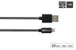 Alcasa 2510-AL005S USB Kabel USB 2.0 1,8 m USB A USB C/Lightning 0,48 Gbit/s 12 W Graphit