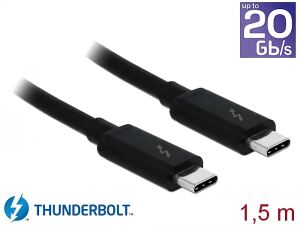DELOCK Thunderbolt-Kabel3 USB C -> USB C St/St 1.50m